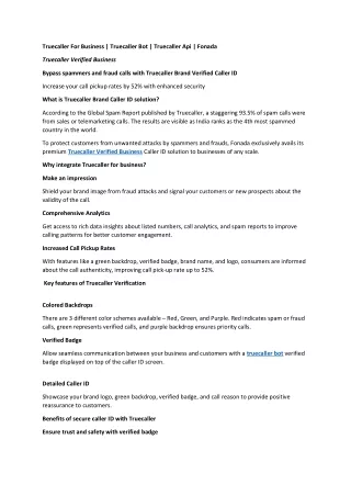truecaller for business truecaller bot truecaller