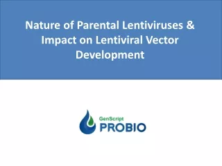 Nature of Parental Lentiviruses & Impact on Lentiviral Vector Development