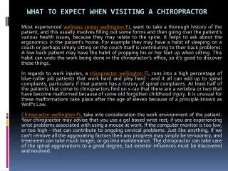 When Visiting a Chiropractor