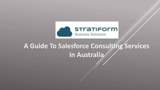 Salesforce Consulting Services in Australia