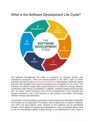 What is the Software Development Life Cycle