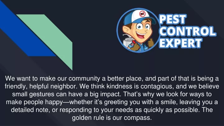 we want to make our community a better place