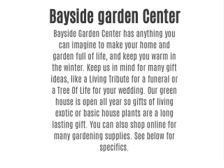 bayside garden center bayside garden center