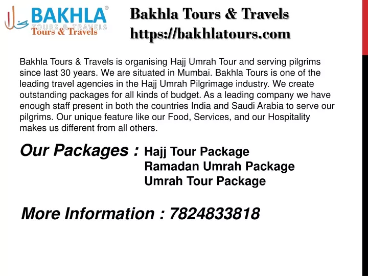 bakhla tours travels https bakhlatours com