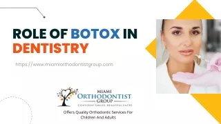 role of botox in dentistry