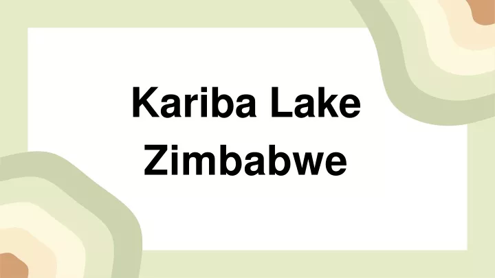 kariba lake zimbabwe