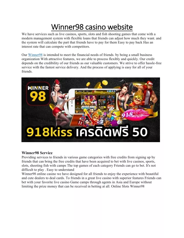 winner98 casino website winner98 casino website