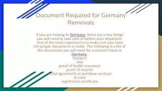 Document Required for Germany Removals(1)