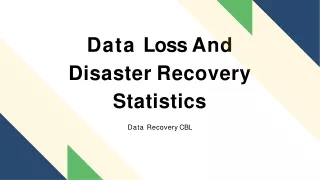 Data Loss And Disaster Recovery Statistics