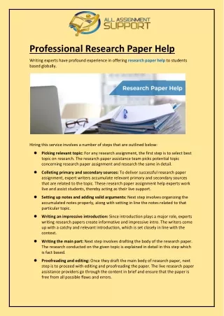 professional research paper help