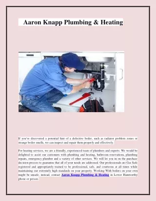 aaron knapp plumbing heating