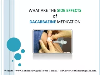 What are the Side effects of DACARBAZINE