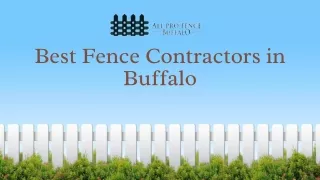 Best Fence Contractors in Buffalo