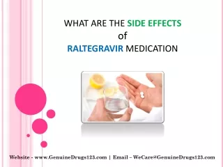 Does Raltegravir have side effects