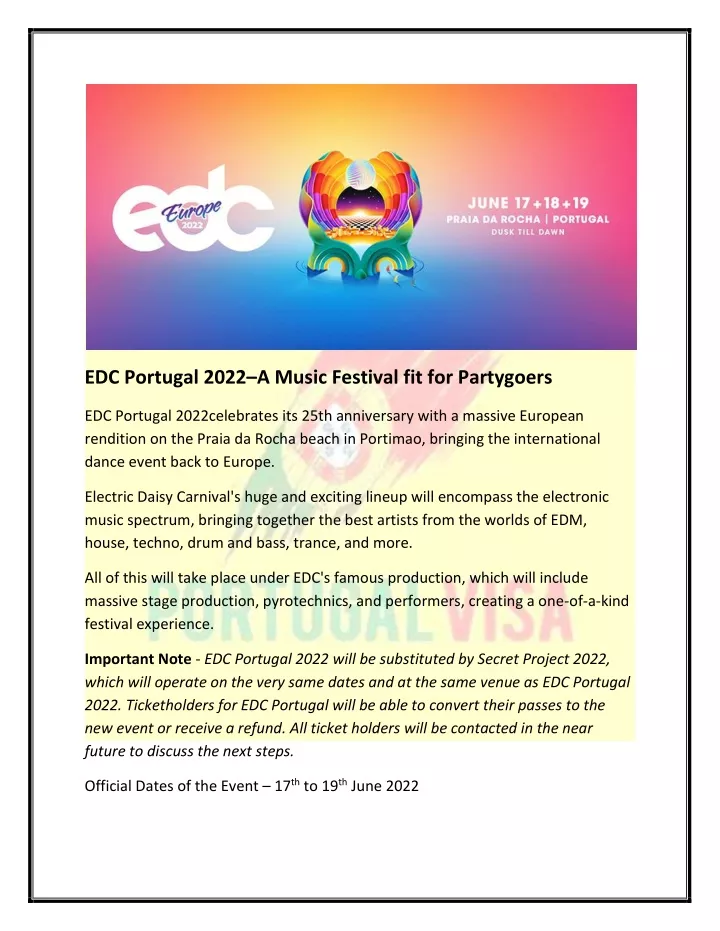 edc portugal 2022 a music festival