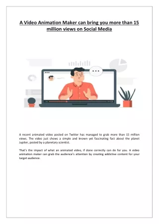 a video animation maker can bring you more than