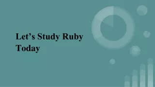 let s study ruby today