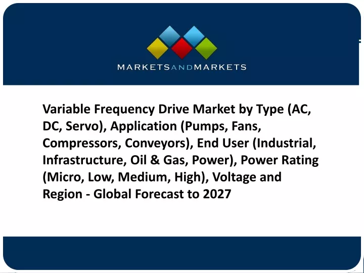 variable frequency drive market by type