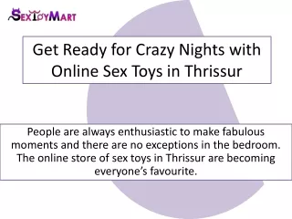 sex toys in Thrissur | Call:  919830252086