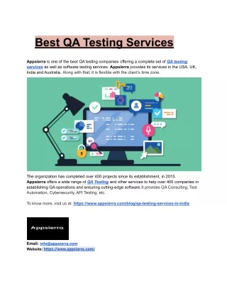 best qa testing services