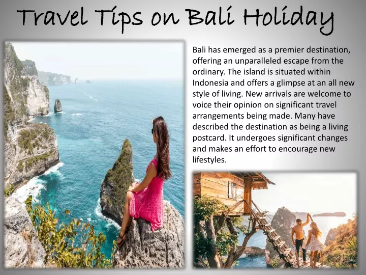 travel tips on bali holiday