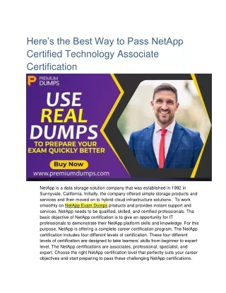 NetApp Exam Dumps