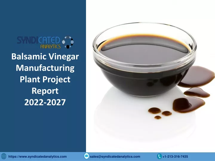 balsamic vinegar manufacturing plant project