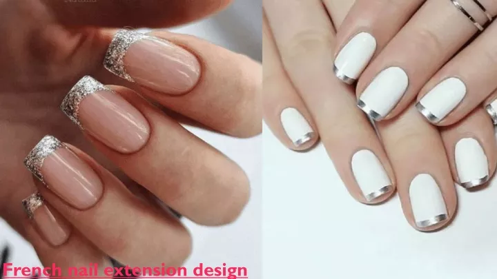 french nail extension design
