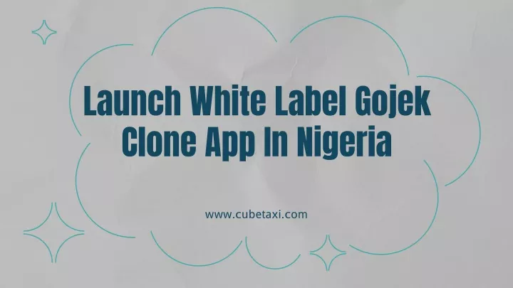 launch white label gojek clone app in nigeria