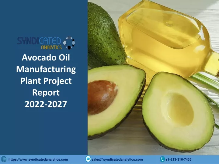 avocado oil manufacturing plant project report