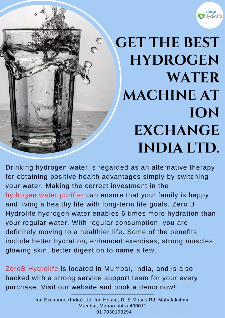 get the best hydrogen water machine at