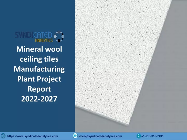 mineral wool ceiling tiles manufacturing plant
