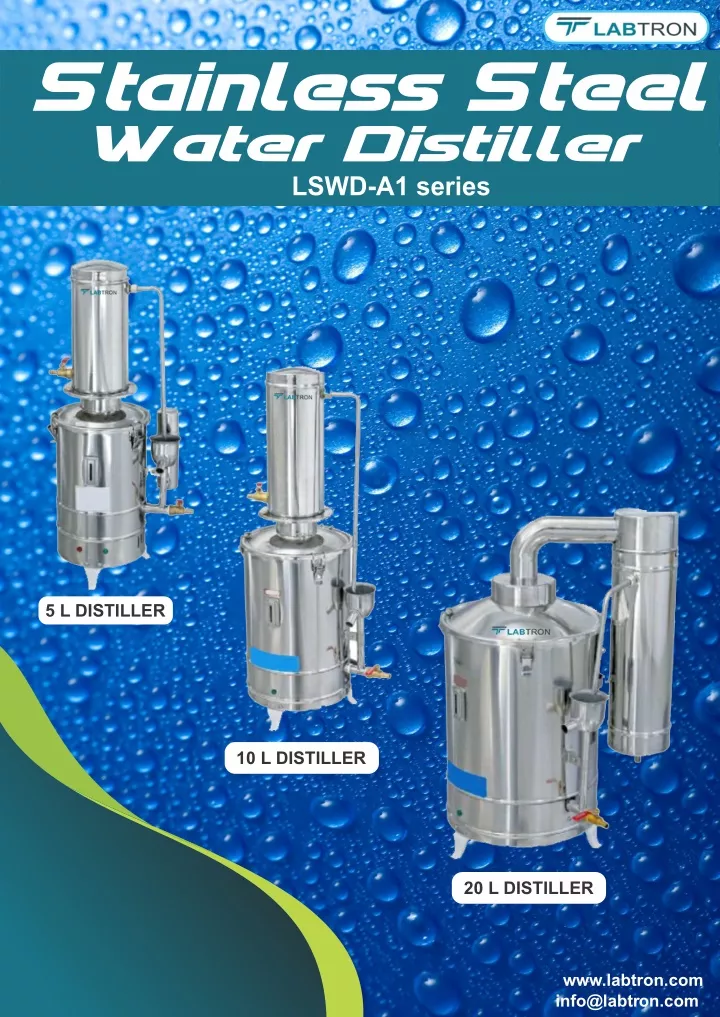 stainless steel water distiller