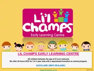 Early Learning Centre Tauranga | LilChamps New Zealand