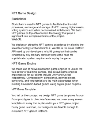 NFT Gaming Platform Development Company