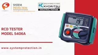 rcd tester model 5406a