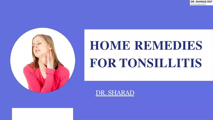 home remedies for tonsillitis