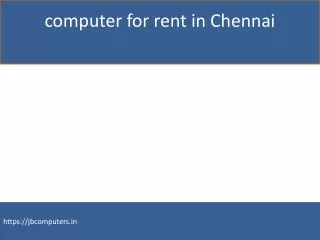 computer for rent in chennai