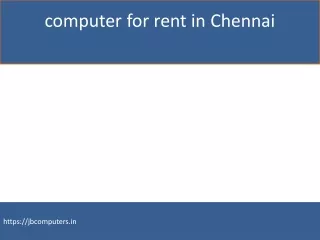 computer for rent in chennai