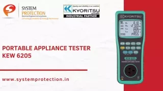 PORTABLE APPLIANCE TESTER KEW 6205 | KYORITSU | System Protection