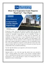 When Your Evaporative Cooler Requires Repairing? - Top 4 Signs - slide 1