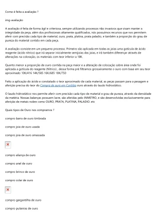 como feita a avalia o