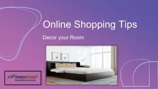 Online Shopping Tips to Decor your Room - Trident