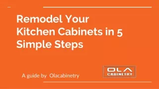 Remodel Your Kitchen Cabinets in 5 Simple Steps