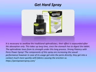 Get Hard Spray