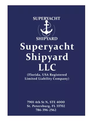 Superyacht Shipyard catalog