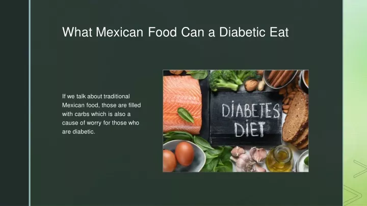 what mexican food can a diabetic eat