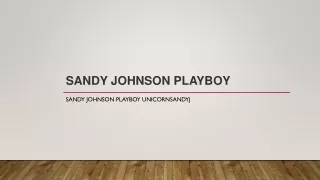 s andy johnson playboy