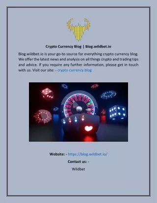 Crypto Currency Blog | Blog.wildbet.io
