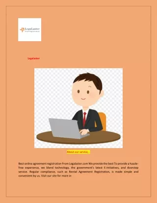 Online Agreement Registration  Legalaster